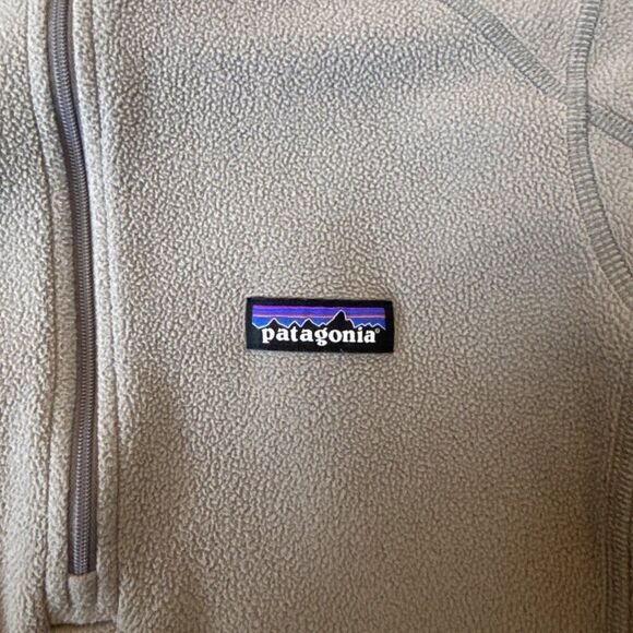 Patagonia Womens 100% Recycled Polyester Gray Fleece Quarter-Zip Pullover Size S - Picture 3 of 6